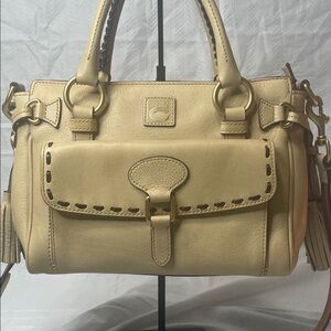 Dooney & Bourke Tan Leather Satchel